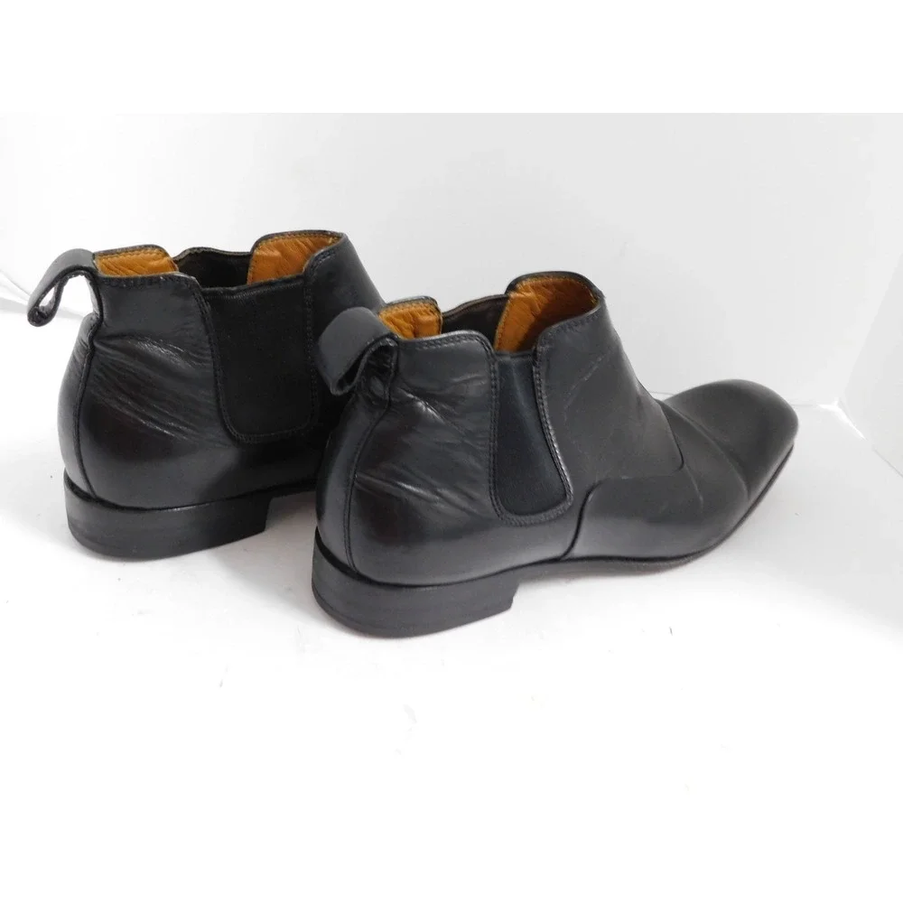 Kenzo Black Leather Ankle Boots sz US 9